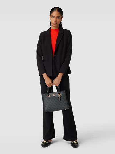 GUESS Satchel Bag mit Allover-Logo Modell 'NOELLE' Anthrazit 1