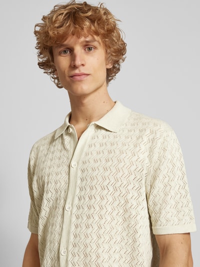 Jack & Jones Regular fit vrijetijdsoverhemd met polokraag, model 'TYLER' Beige - 3