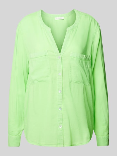 Christian Berg Woman Overhemdblouse met borstzakken Neon groen - 2