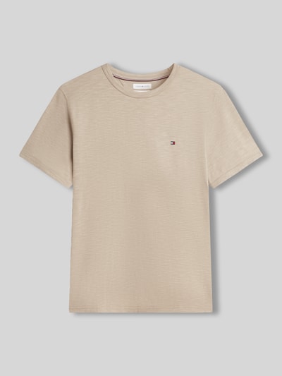 Tommy Hilfiger Regular Fit T-Shirt aus reiner Baumwolle Beige 2