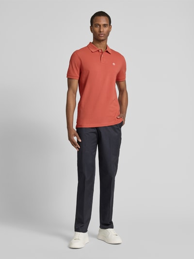MCNEAL Regular Fit Poloshirt mit Knopfleiste und Label-Stitching Terra 1