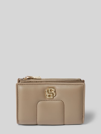 BOSS Portemonnaie mit Label-Detail Taupe 1