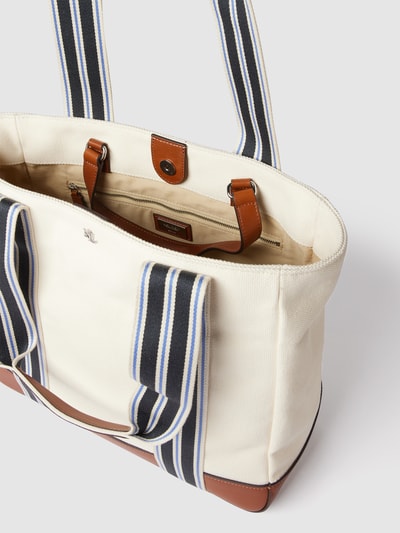 Lauren Ralph Lauren Shopper met contrastgarnering Ecru - 5