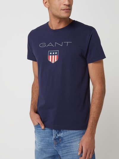 Gant T-Shirt mit Logo Marine 4