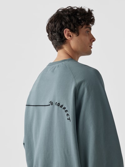 Preach Sweatshirt mit Label-Detail Rauchblau 6