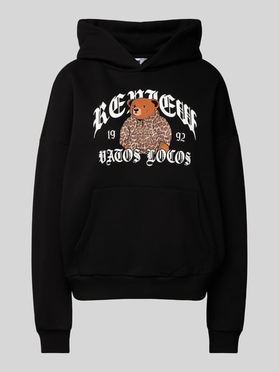 Review Hoodie mit Logo-Print Black 1