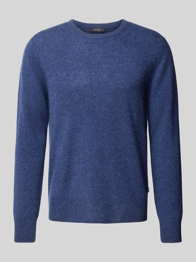 DIGEL Gebreide pullover met ribboorden, model 'Faros' Blauw - 2