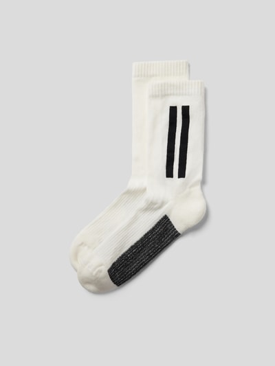 Rick Owens Socken mit Brand-Stitching Weiss 1