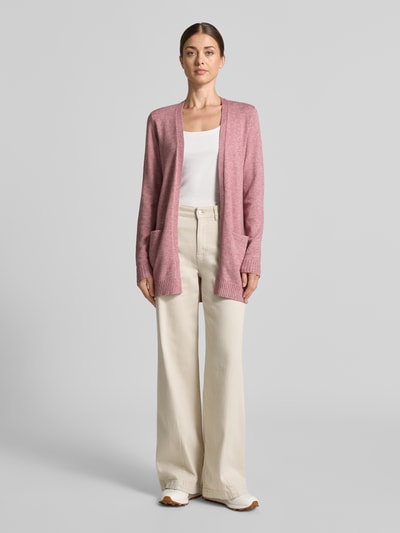 VILA Strickjacke aus Viskose-Mix Rose 1