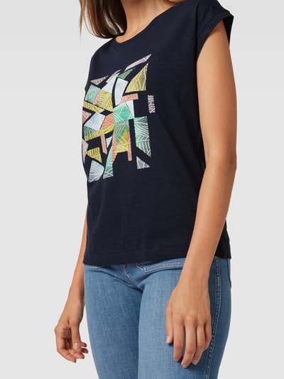 Esprit T-Shirt mit grafischem Muster Marine 3