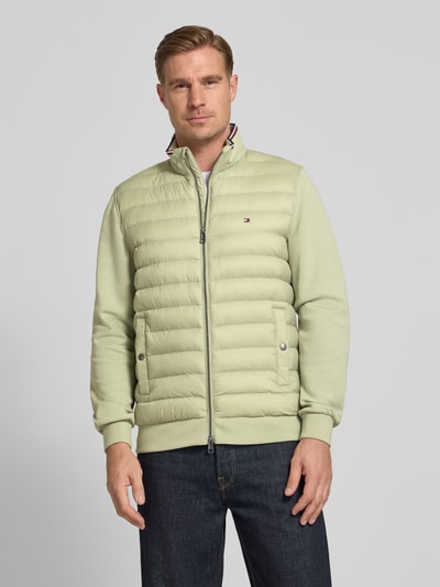 Tommy Hilfiger Regular Fit Steppjacke aus verschieden strukturiertem Material Schilf 4