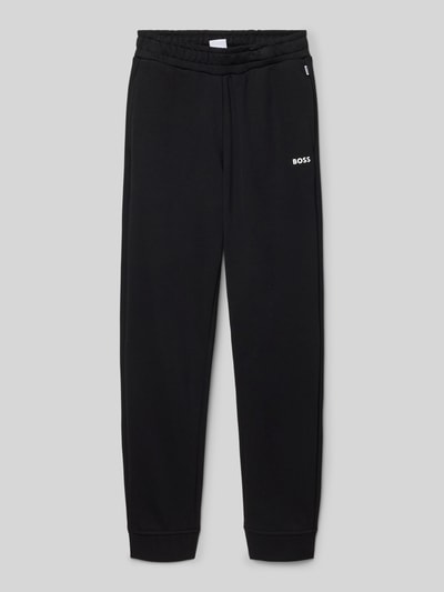 Boss Relaxed Fit Sweatpants mit Label-Print Black 1