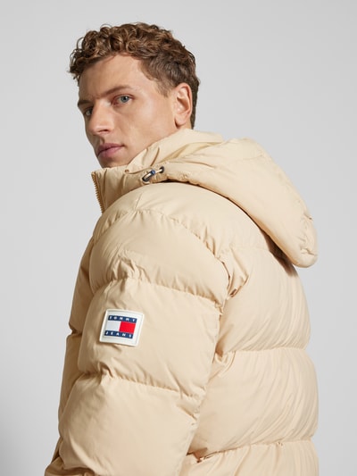 Tommy Jeans Parka pikowana z wyhaftowanym logo Beżowy 3