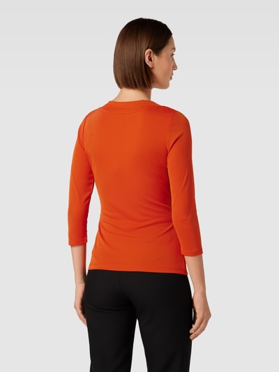 Lauren Ralph Lauren T-Shirt mit 3/4-Arm in Wickel-Optik Orange 5