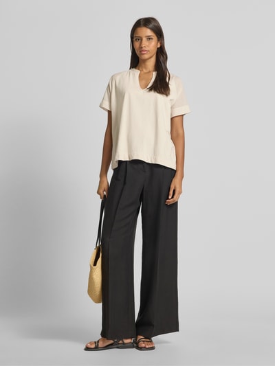 Marc O'Polo Relaxed Fit Blusenshirt aus reiner Baumwolle Sand 1