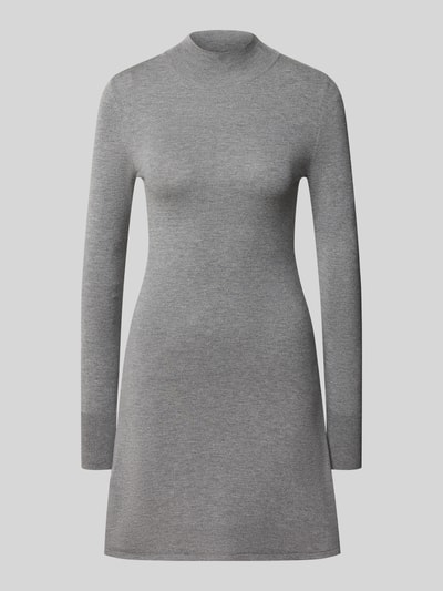 ONLY Sukienka z dzianiny z golfem typu mock neck Ciemnoszary melanż 1