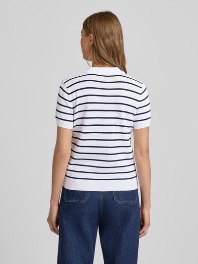 Lauren Ralph Lauren Strickshirt mit Polokragen Modell 'NATRISSA' Marine 5