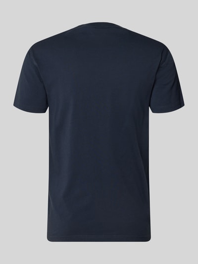 Sundek Slim Fit T-Shirt aus reiner Baumwolle Marine 3