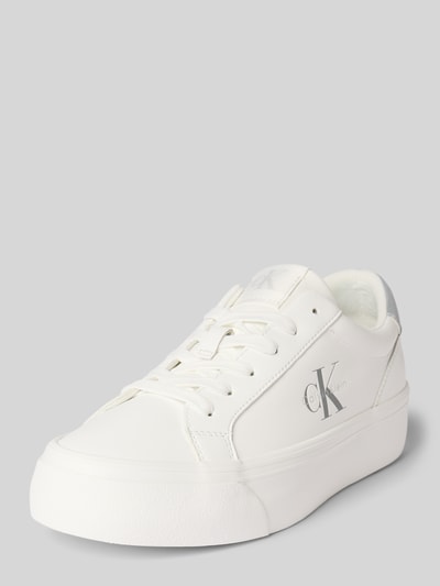 Calvin Klein Jeans Sneaker mit Label-Print Weiss 1