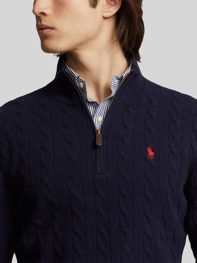 Polo Ralph Lauren Regular Fit Troyer aus Woll-Kaschmir-Mix Marine 3