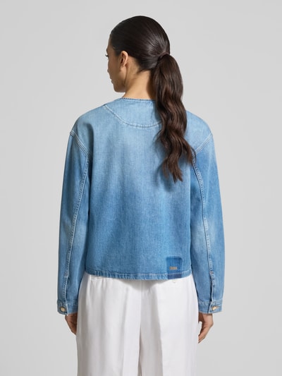 Brax Jeansjacke mit Rundhalsausschnitt Modell 'Paris' Blau 5