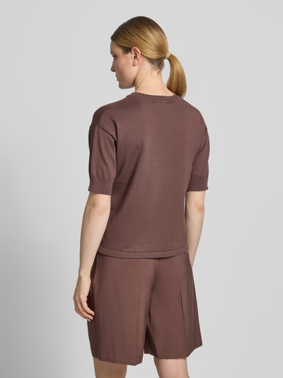 b.young Strickshirt mit Rundhalsausschnitt Modell 'morla' Dunkelbraun 5