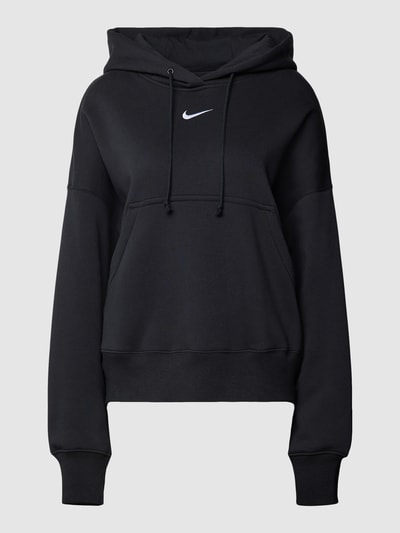 Nike Bluza z kapturem z nadrukiem z logo Czarny 2