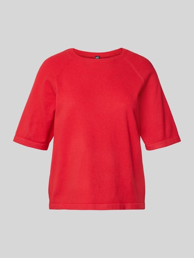 Pieces Regular fit T-shirt met raglanmouwen, model 'BREE' Roestrood gemêleerd - 2