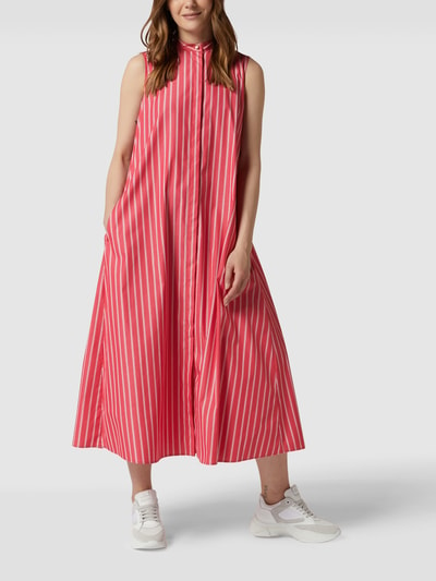 Max Mara Studio Ärmelloses Blusenkleid in A-Linie Pink 1