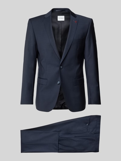 ROY ROBSON Slim Fit Anzug aus Woll-Mix in unifarbenem Design Marine 2