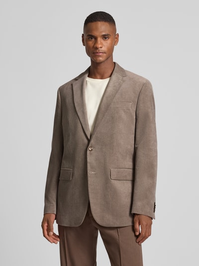 Christian Berg Men Slim Fit Sakko mit Reverskragen Beige 4