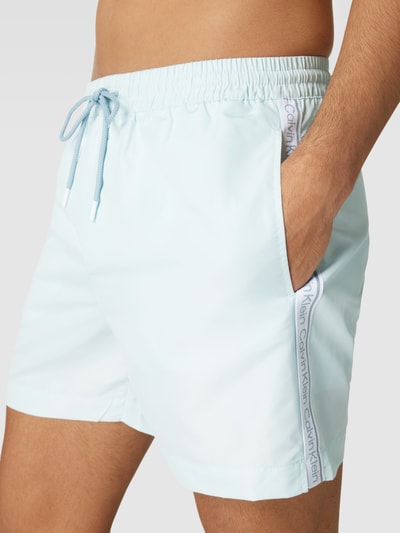 Calvin Klein Underwear Badehose mit Label-Details Rauchblau 3