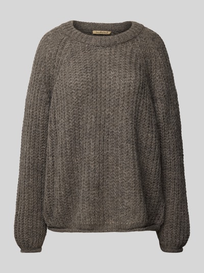 Smith and Soul Strickpullover mit gerippten Abschlüssen Taupe 1