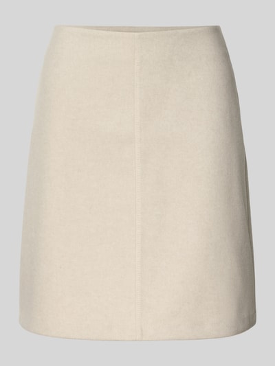 OPUS Knielange rok met deelnaad, model 'ROS Rylieh' Ecru - 2