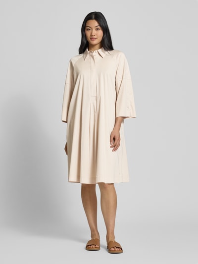 Marc Cain Knielanges Hemdblusenkleid mit 3/4-Arm Sand 4