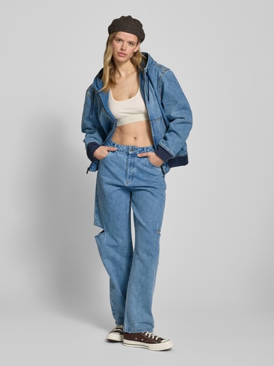 Dickies Oversized jeansjack met labelpatch Jeansblauw - 1