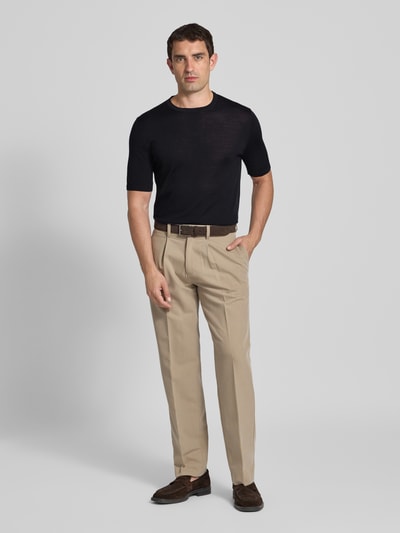 Tiger Of Sweden Strickshirt aus Wolle mit Rundhalsausschnitt Modell 'CONNOR' Marine 1