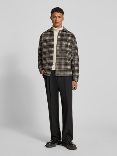 MCNEAL Regular Fit Hemdjacke mit Kentkragen Black 1