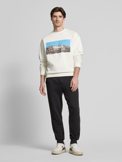 HUGO Sweatshirt met motiefprint, model 'Dartok' Offwhite - 1