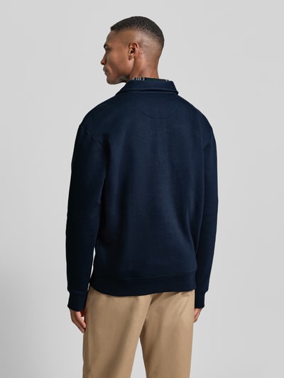 MCNEAL Poloshirt met ribboorden Donkerblauw - 5