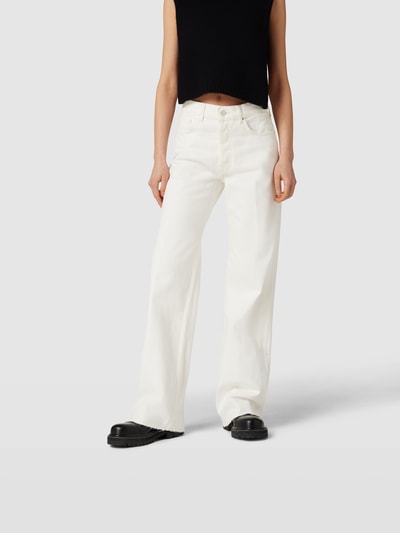 Anine Bing Relaxed Fit Jeans im 5-Pocket-Design Ecru 4