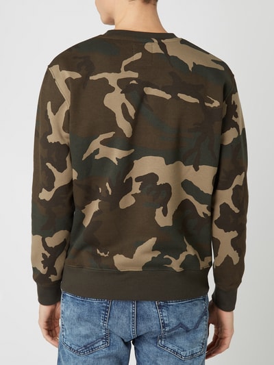 Alpha Industries Sweatshirt met logoprint Olijfgroen - 5