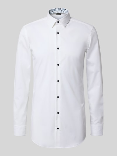 BOSS Koszula biznesowa o kroju slim fit z bardzo długim rękawem model ‘HANK’ Biały 2