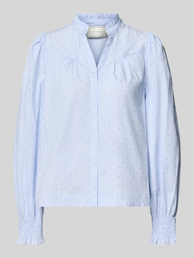 Neo Noir Regular Fit Bluse mit V-Ausschnitt Modell 'Astrida' Weiss 1