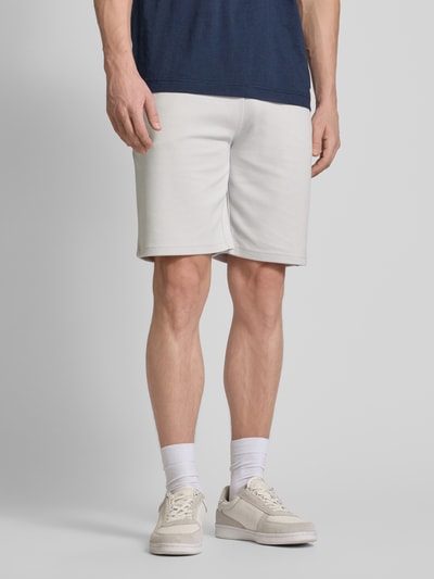 Tommy Hilfiger Sweatshorts mit Label-Print Hellgrau 4