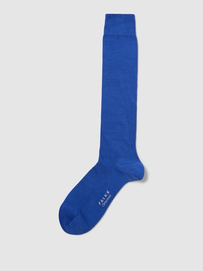 Falke Kniekousen met scheerwol, model 'ClimaWool' Blauw - 1