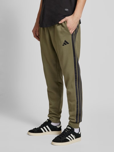 ADIDAS SPORTSWEAR Relaxed Fit Sweatpants mit Logo-Stitching Oliv 4