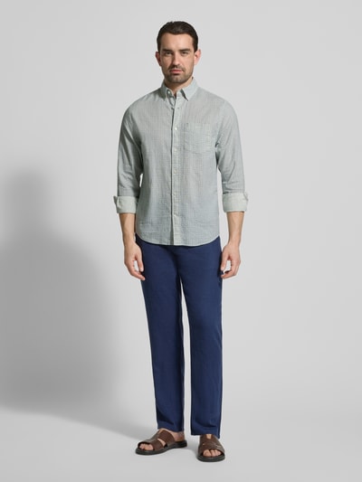 GANT Regular Fit Freizeithemd aus Leinen-Baumwoll-Mix Schilf 1