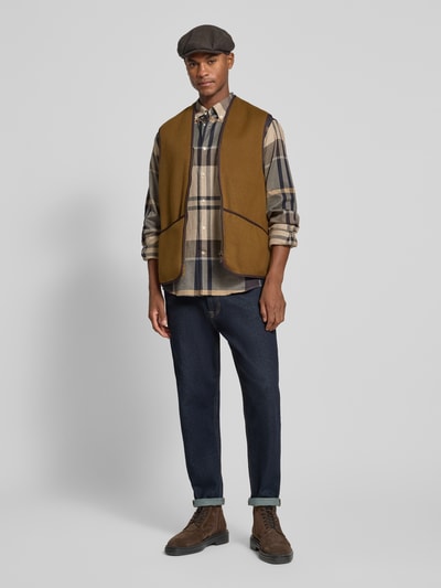 Barbour Regular Fit Weste aus Webpelz Beige 1
