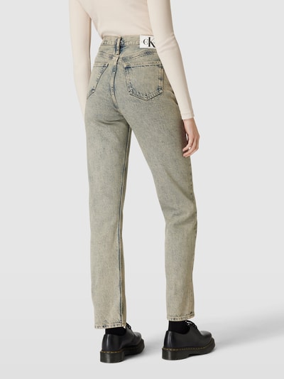 Calvin Klein Jeans Straight fit jeans in 5-pocketmodel Lichtblauw - 5